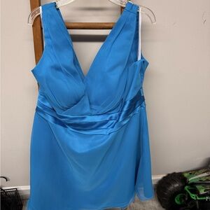 DaVinci Vibrant Blue Backless Dress